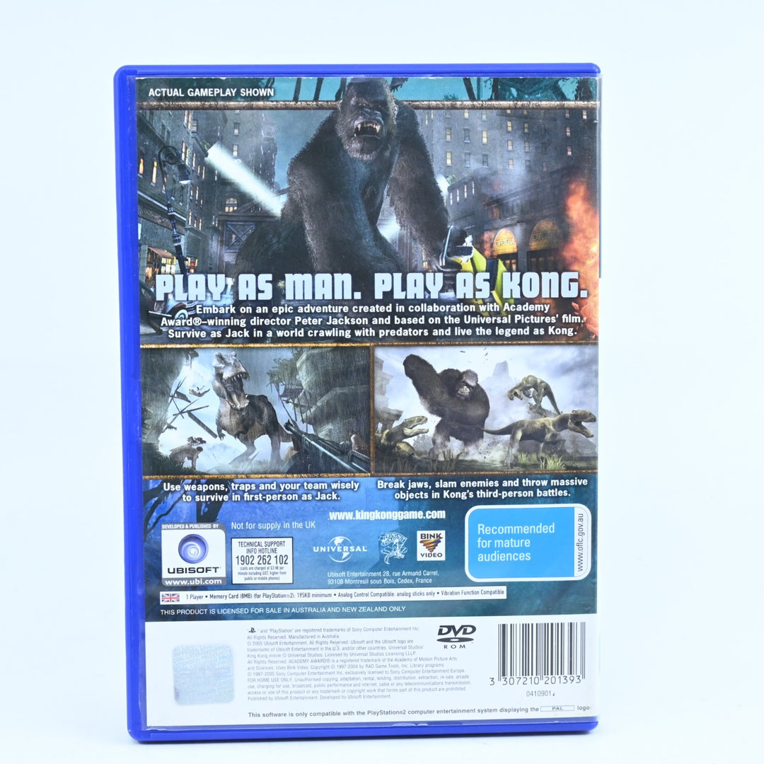 King Kong: Official Game of the Movie - Sony Playstation 2 / PS2 Game + Manual