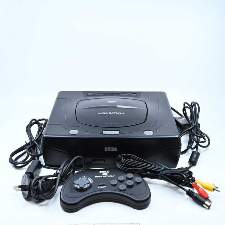 Black - Sega Saturn Console - PAL - FREE POST!