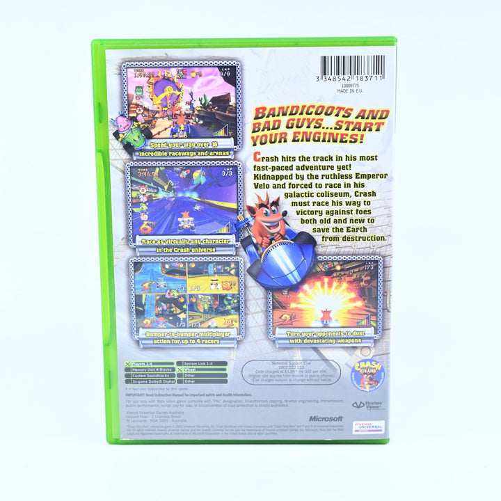 Crash Nitro Kart - Original Xbox Game + Manual - PAL - MINT DISC!