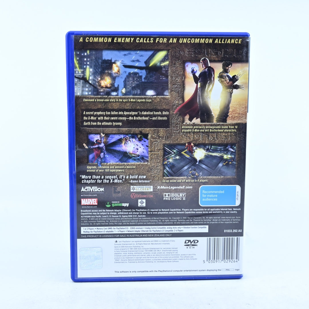 X-Men Legends II: Rise of Apocalypse - Sony Playstation 2 / PS2 Game + Manual