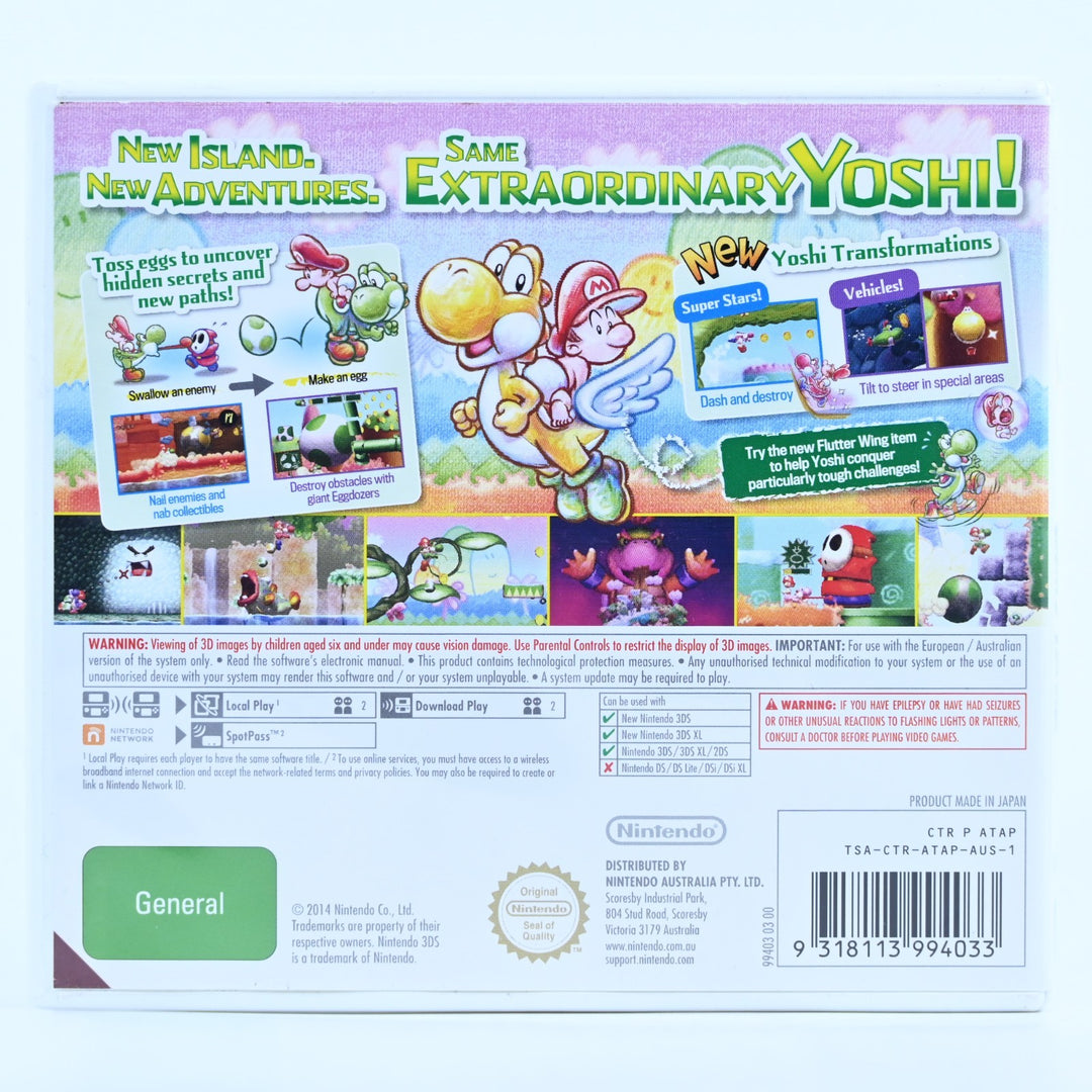 Yoshi's New Island - Nintendo 3DS Game - PAL + Manual - FREE POST!