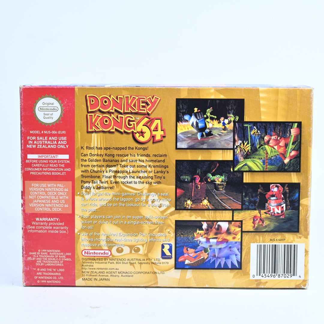 Donkey Kong 64 - N64 / Nintendo 64 Boxed Game - PAL - FREE POST!