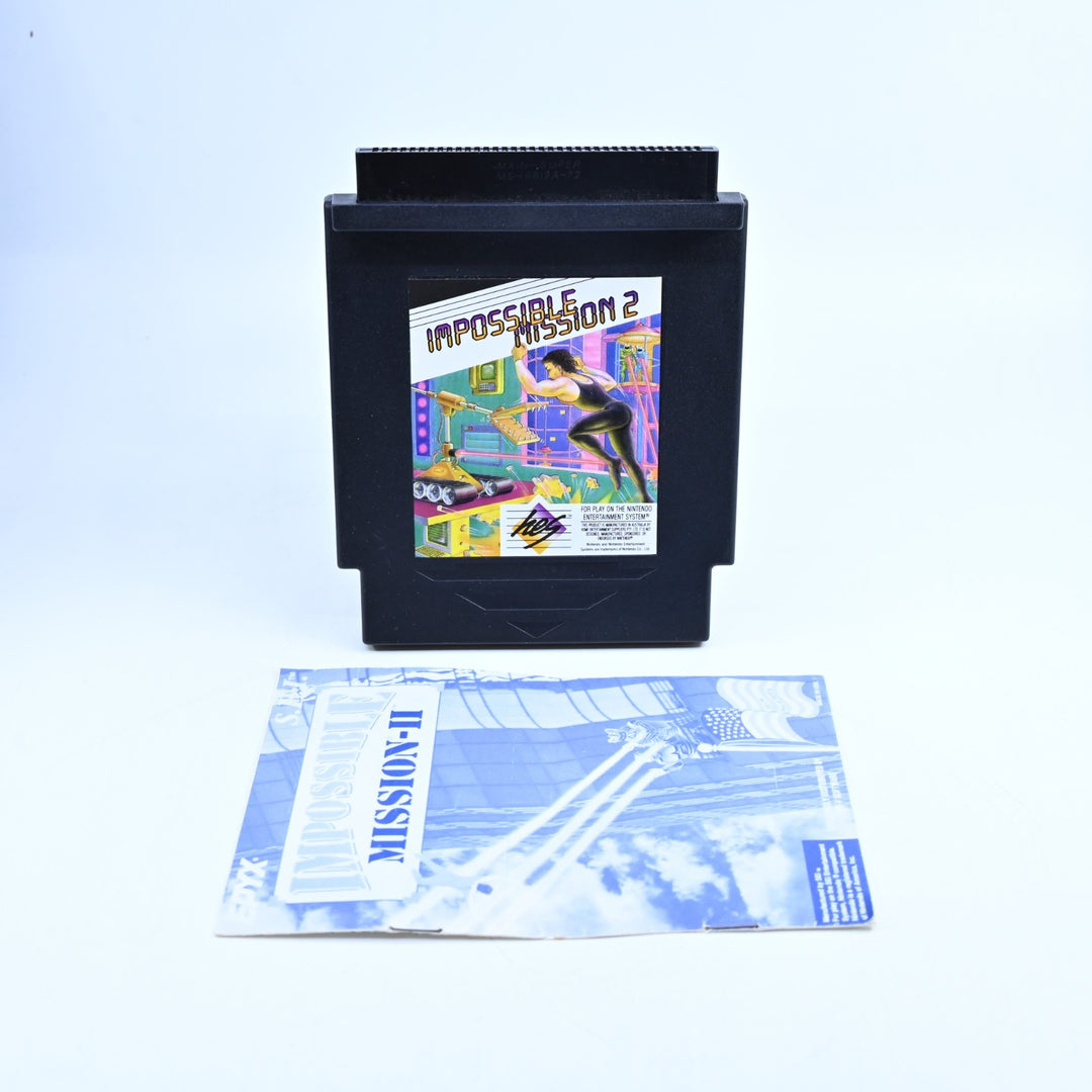 Impossible Mission 2 - Piggyback Cartridge - H.E.S / NES Game - PAL
