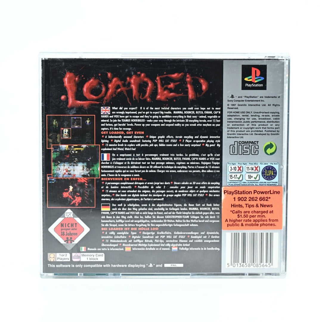 Loaded - Sony Playstation 1 / PS1 Game - PAL - MINT DISC!