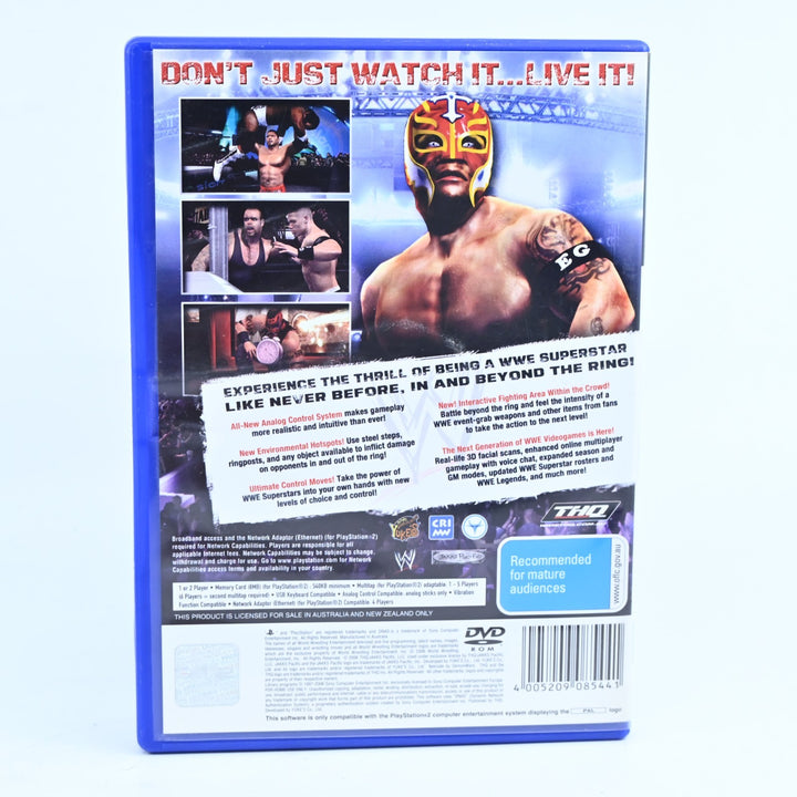 WWE SmackDown! vs RAW 2007 - Sony Playstation 2 / PS2 Game + Manual - PAL