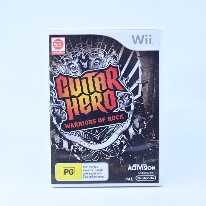 Guitar Hero: Warriors of Rock - Nintendo Wii Game - No Manual - PAL - MINT DISC!