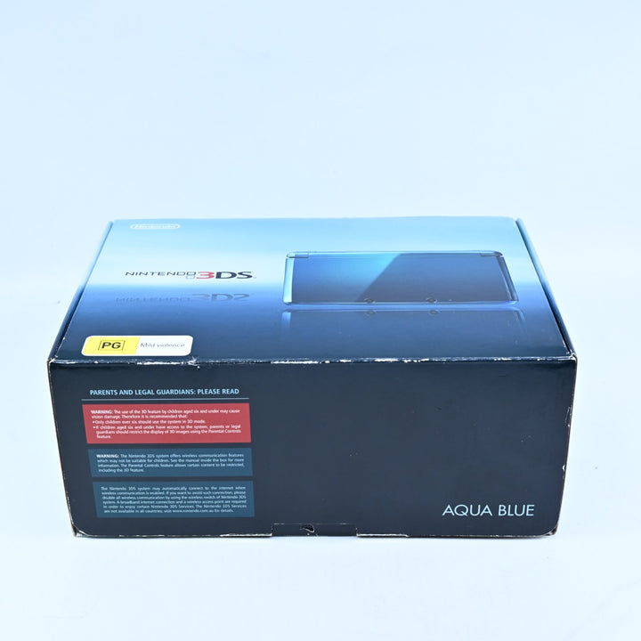 Aqua Blue - Nintendo 3DS Boxed Console - CTR-001 - PAL - FREE POST!