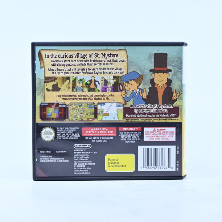 Professor Layton and the Curious Village - Nintendo DS Game - PAL + Manual