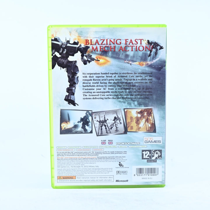 Armored Core 4 - Xbox 360 Game + Manual - PAL - MINT DISC!