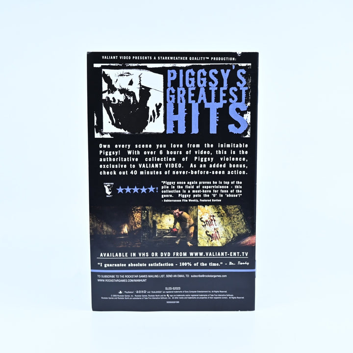 Manhunt - Sony Playstation 2 / PS2 Game + Manual - PAL - MINT DISC!