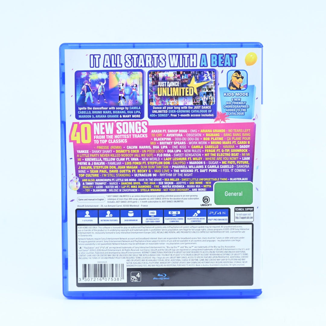 Just Dance 2019 - Sony Playstation 4 / PS4 Game - MINT DISC!