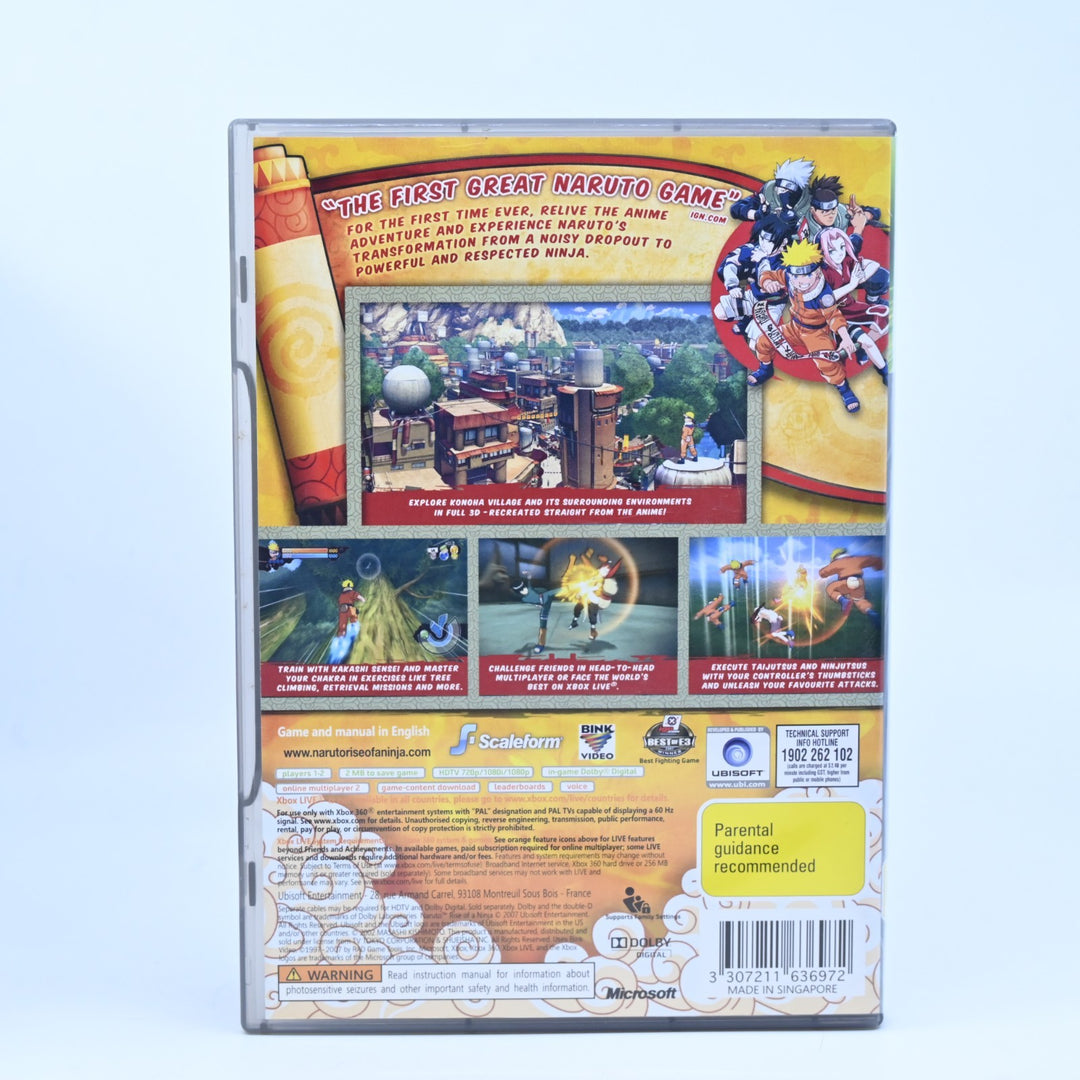 Naruto: Rise of a Ninja - Xbox 360 Game + Manual - PAL - MINT DISC!