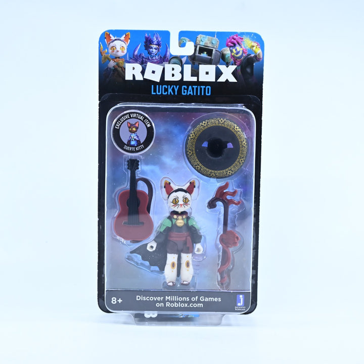 Lucky Gatito - SEALED - Roblox Action Figure + Virtual Item