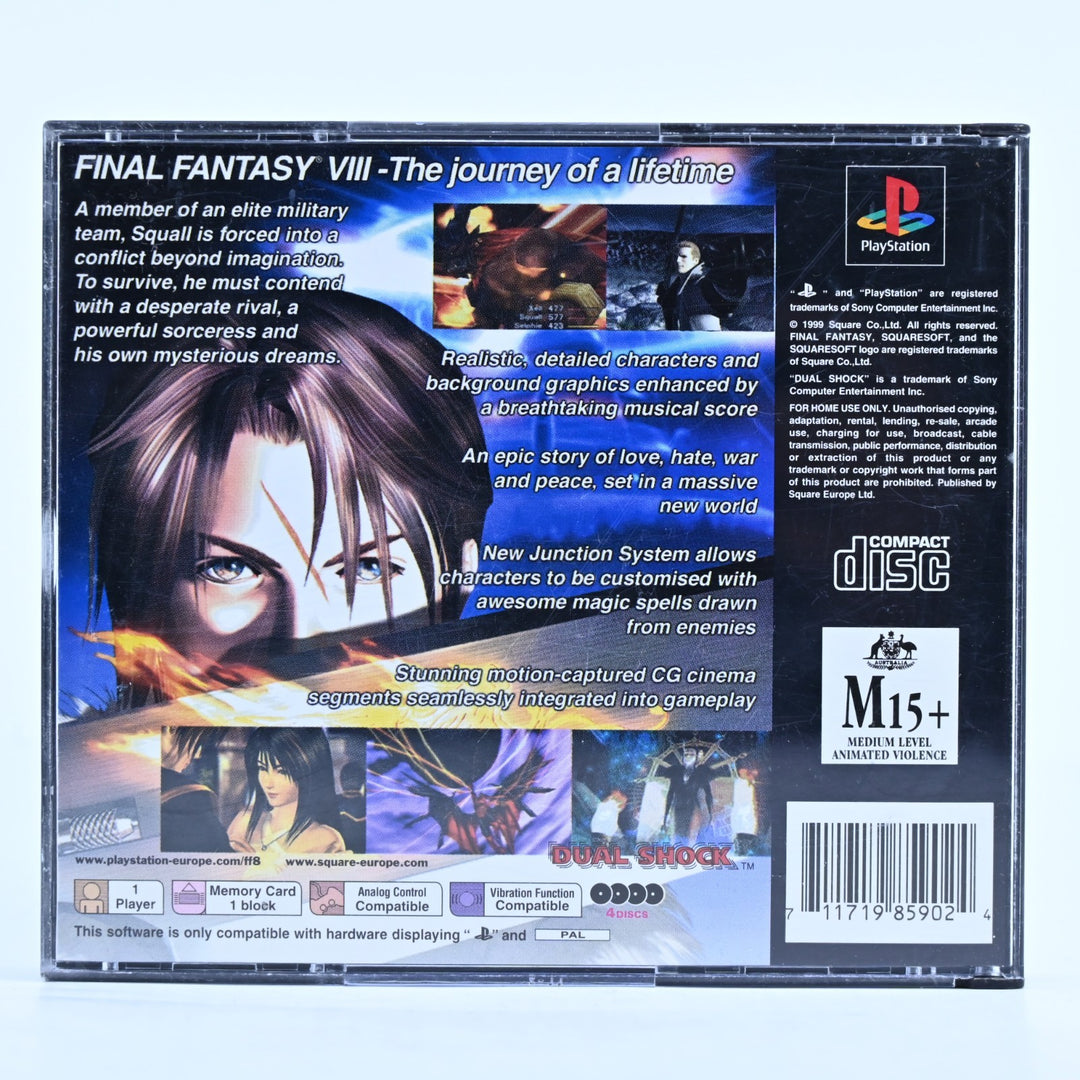 Final Fantasy VIII - Sony Playstation 1 / PS1 Game - No Manual - PAL