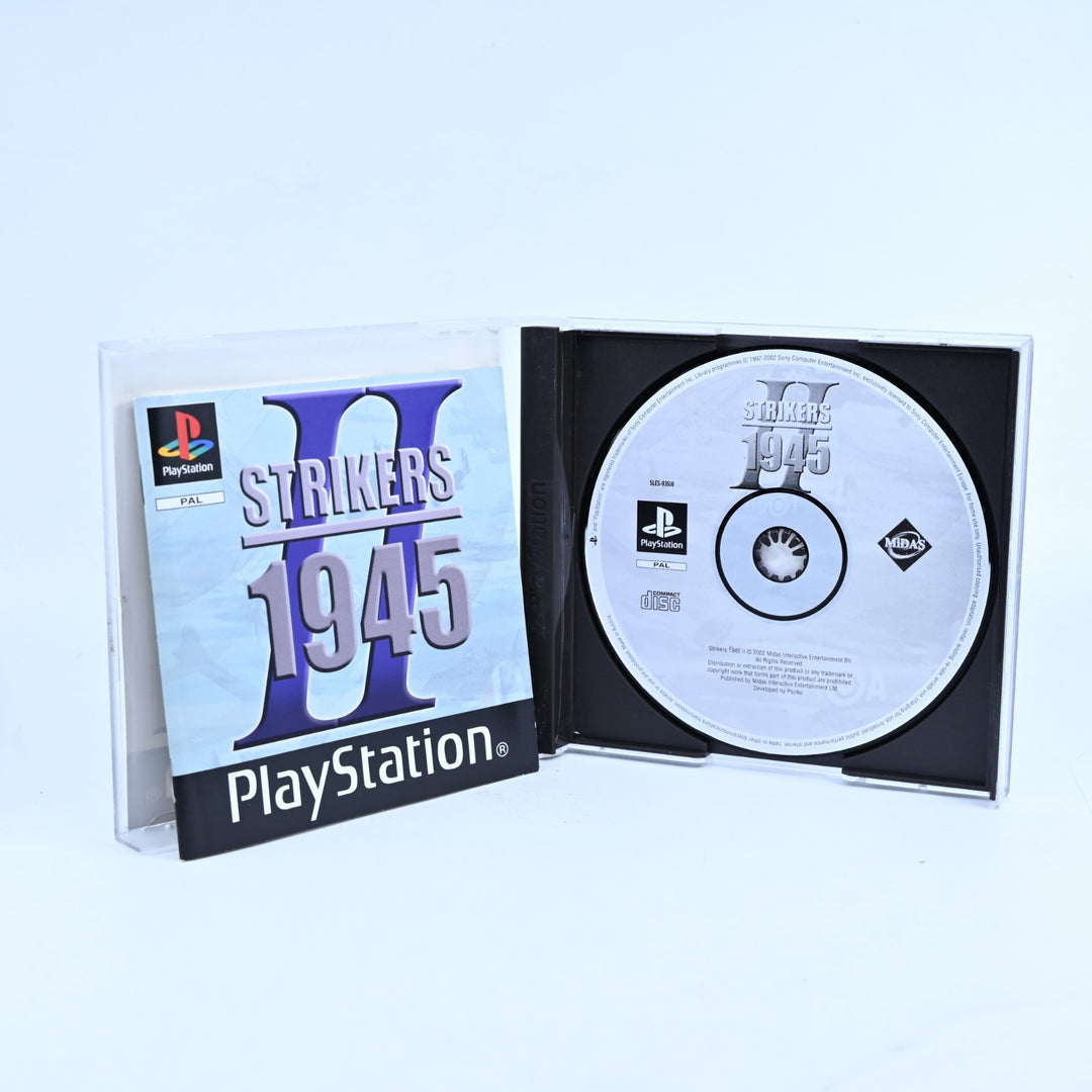 Strikers 1945 II - Sony Playstation 1 / PS1 Game + Manual - PAL - MINT DISC!