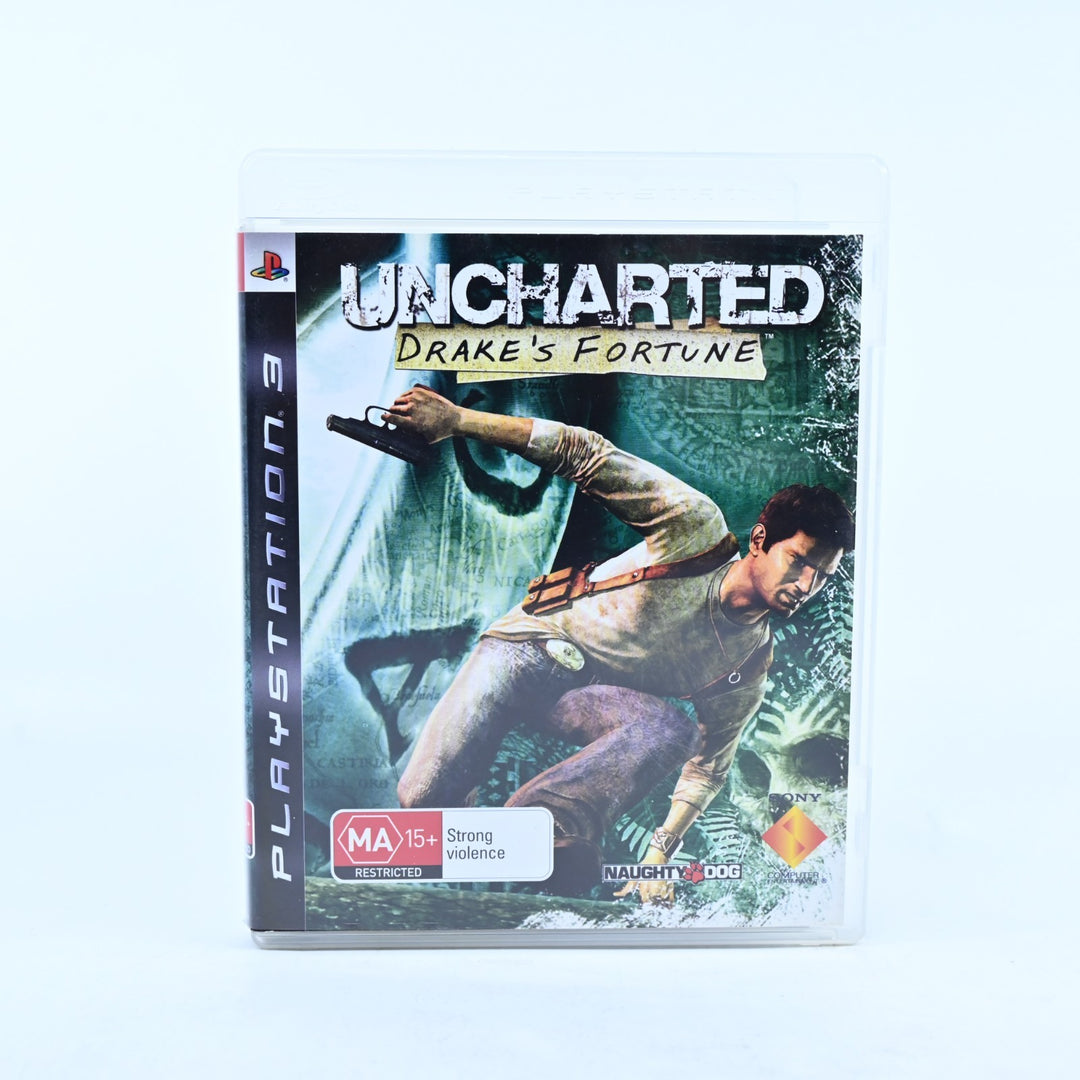 Uncharted: Drake's Fortune - Sony Playstation 3 / PS3 Game + Manual - MINT DISC!