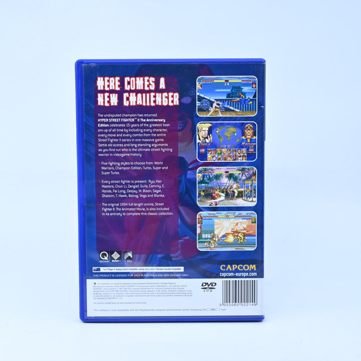 Hyper Street Fighter II: The Anniversary Edition - PS2 Game + Manual - PAL