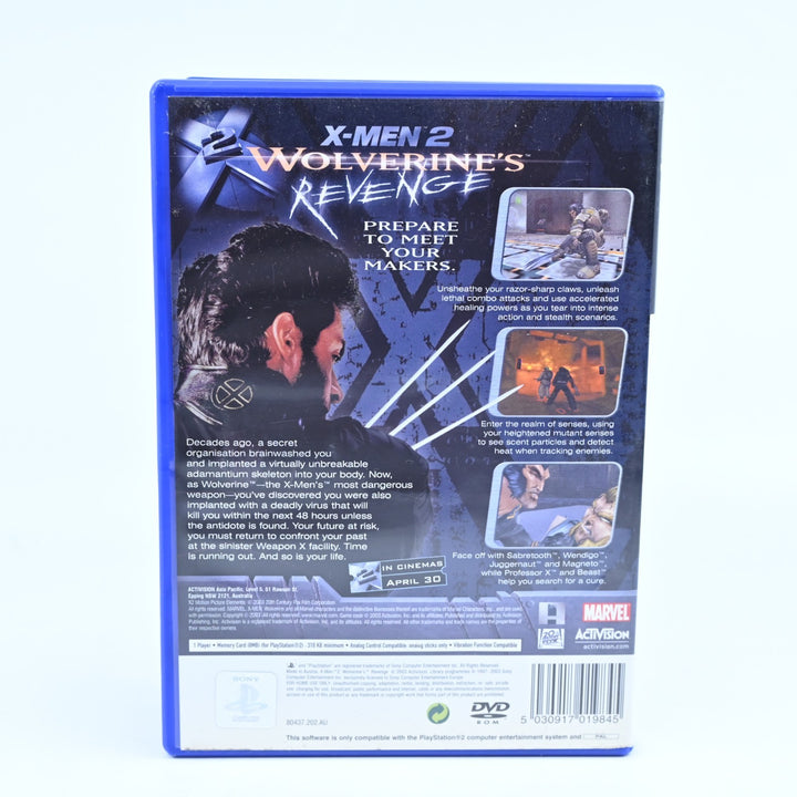 X-Men 2: Wolverine's Revenge - Sony Playstation 2 / PS2 Game + Manual - PAL