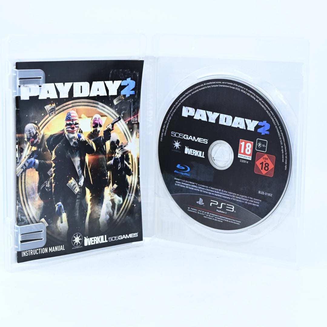 PayDay 2 - Sony Playstation 3 / PS3 Game + Manual - FREE POST!