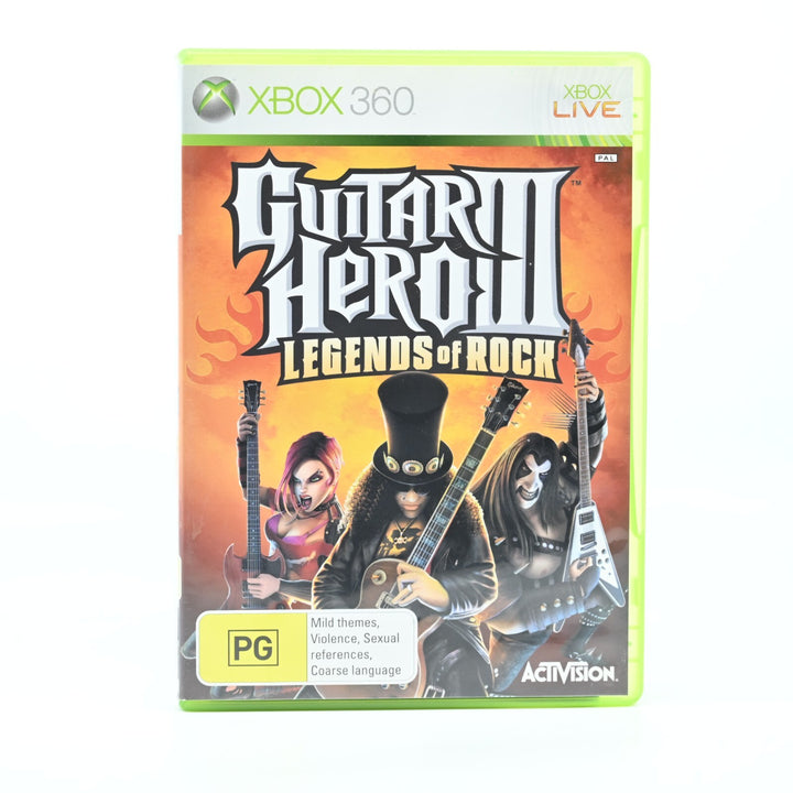 Guitar Hero III: Legends of Rock - Xbox 360 Game - PAL - NEAR MINT DISC!