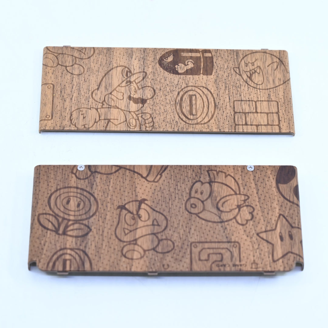 New Nintendo 3DS Accessory Cover Plate - #024 Super Mario Wood Grain