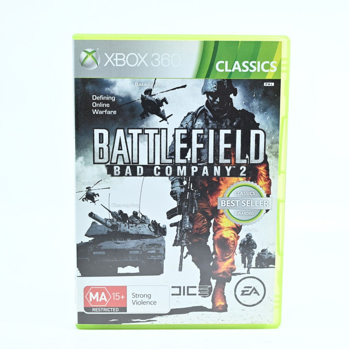 Battlefield: Bad Company 2 - Xbox 360 Game + Manual - PAL - MINT DISC!