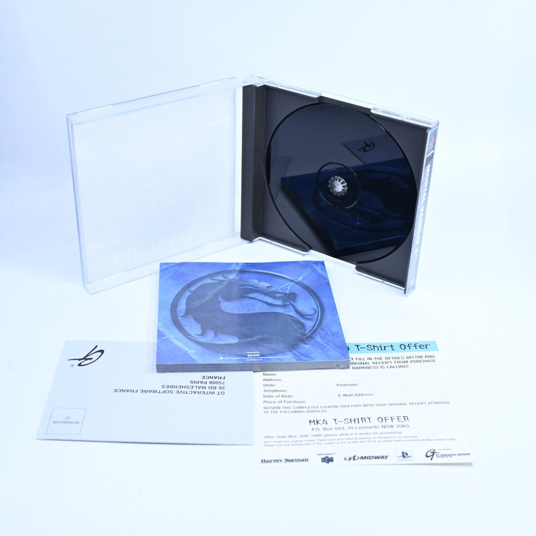 Mortal Kombat 4 - Sony Playstation 1 / PS1 Game + Manual - PAL - MINT DISC!