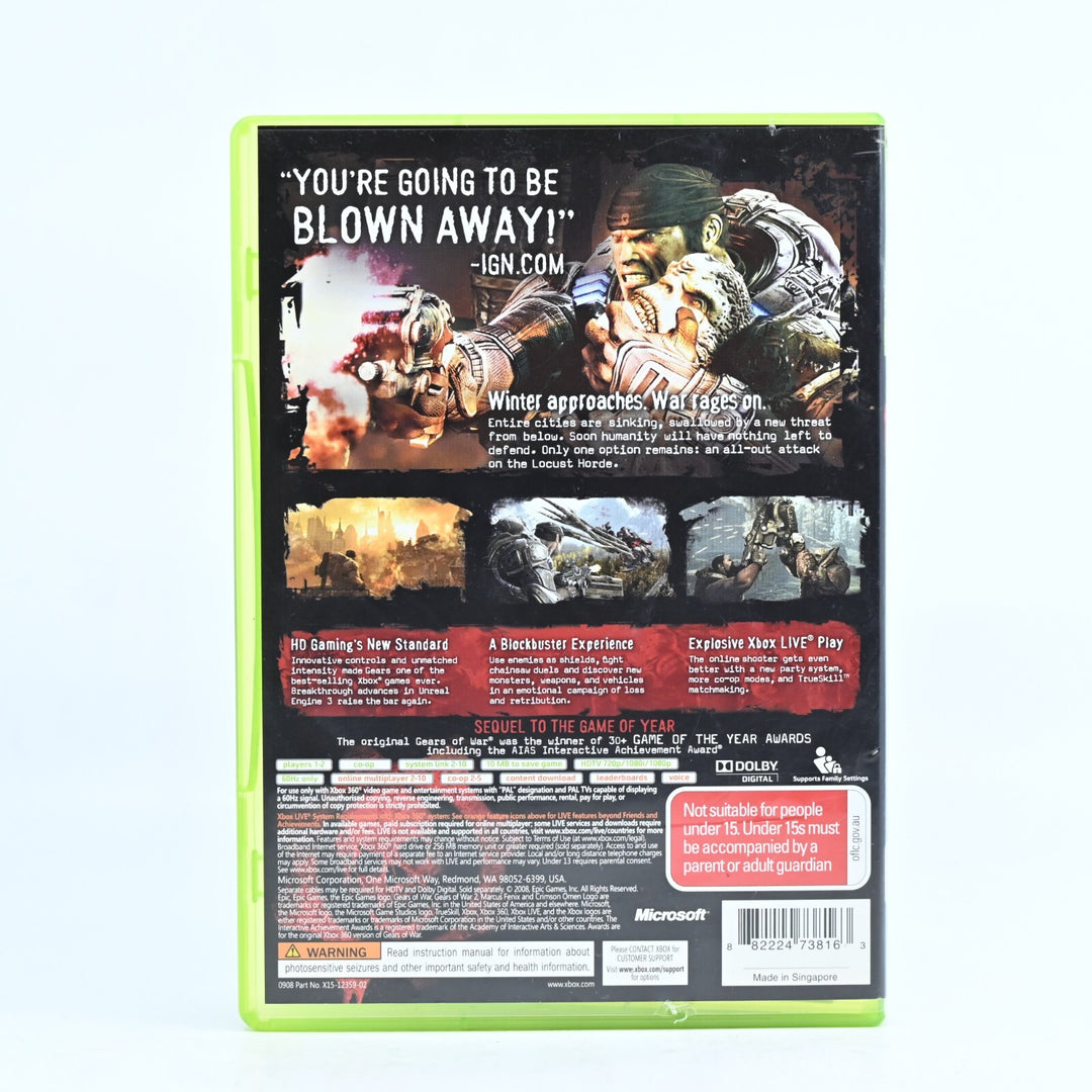 Gears of War 2 - Xbox 360 Game + Manual - PAL - MINT DISC!