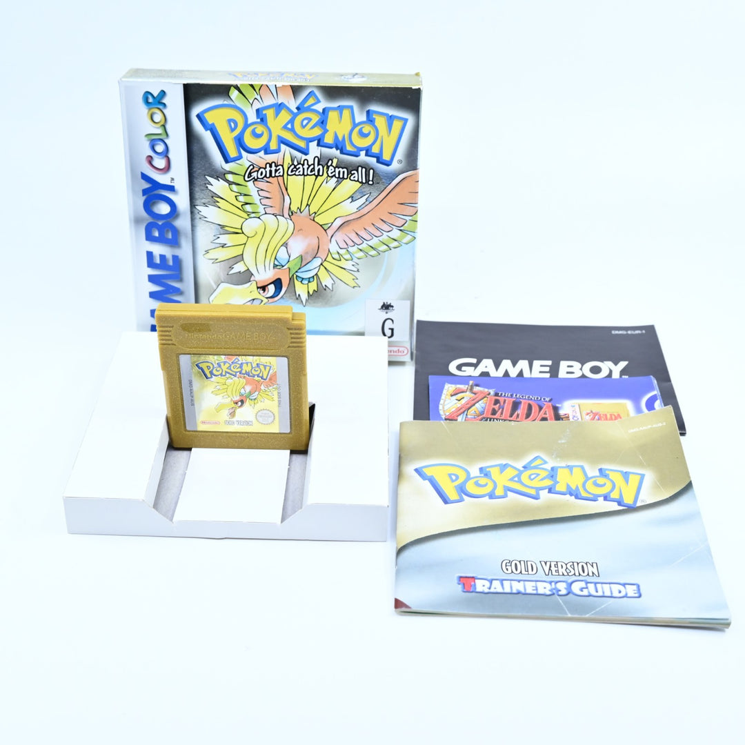 Pokemon Gold Version - Nintendo Gameboy Color Boxed Game - PAL - FREE POST!