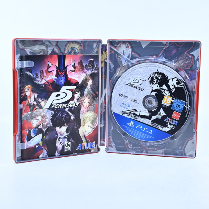 Persona 5 - Steelbook Edition - Sony Playstation 4 / PS4 Game - MINT DISC!