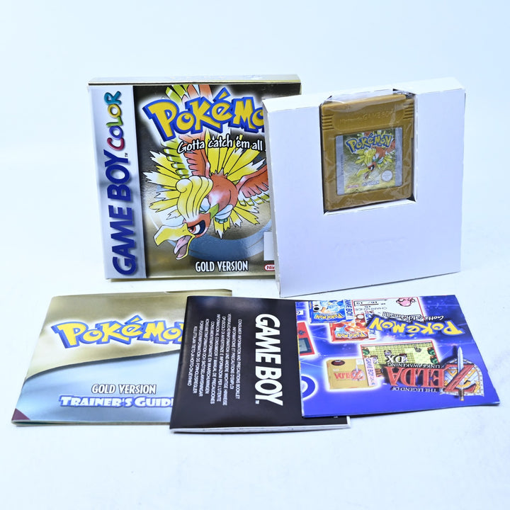 Pokemon Gold Version - Nintendo Gameboy Color Boxed Game - PAL - NEW BATTERY!