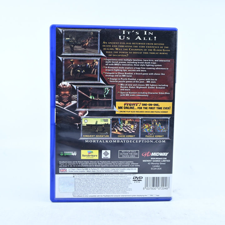 Mortal Kombat: Deception - Sony Playstation 2 / PS2 Game + Manual - PAL