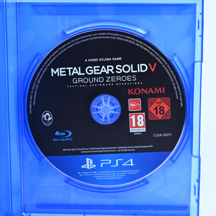 Metal Gear Solid V: Ground Zeroes - Sony Playstation 4 / PS4 Game - Disc Only