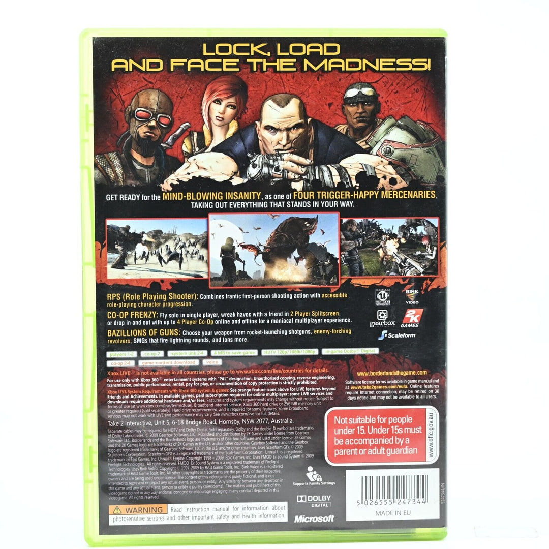 Borderlands - Xbox 360 Game - PAL - FREE POST!