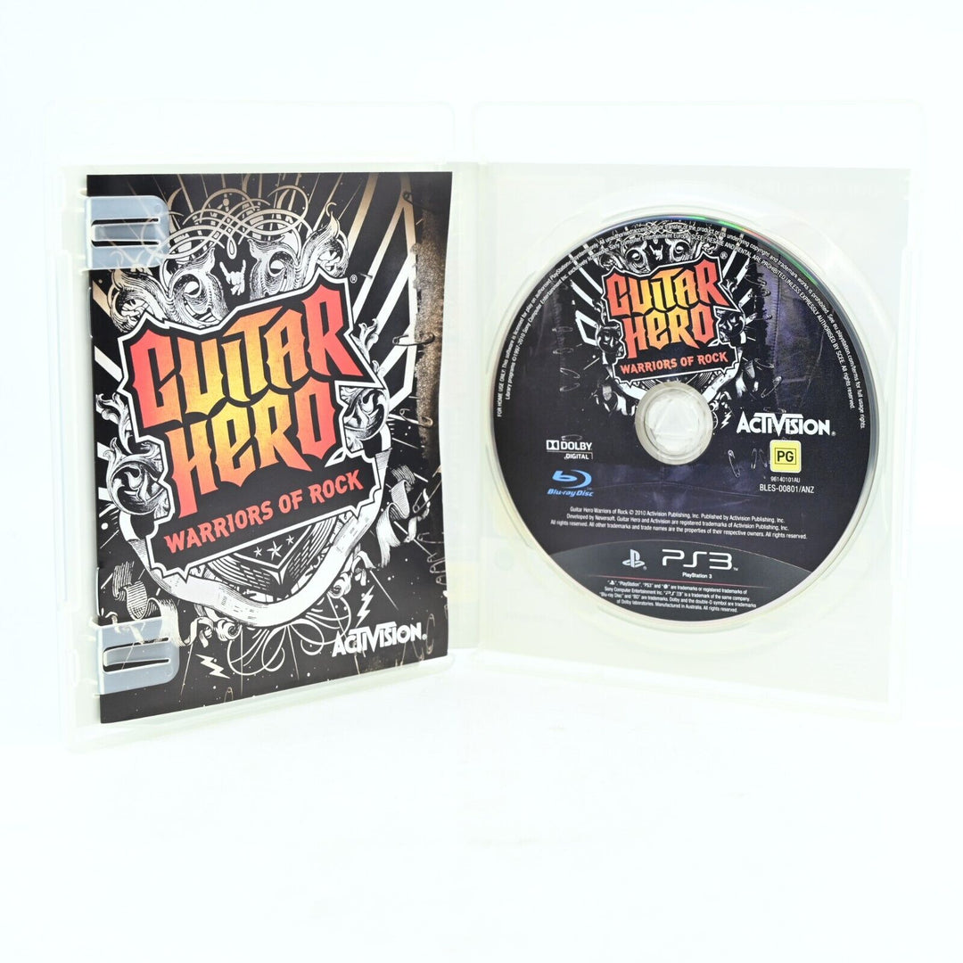 Guitar Hero: Warriors of Rock - Sony Playstation 3 / PS3 Game + Manual