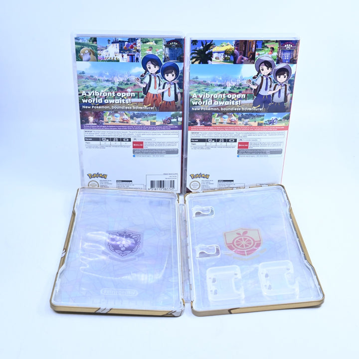 Pokemon Scarlet + Violet Dual Pack Steelbook Edition - Nintendo Switch Game