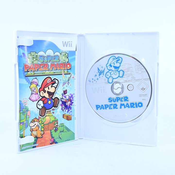 Super Paper Mario - Nintendo Wii Game + Manual - PAL - MINT DISC!