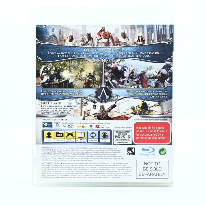 Assassin's Creed Brotherhood: Codex Edition - Sony Playstation 3 / PS3 Game