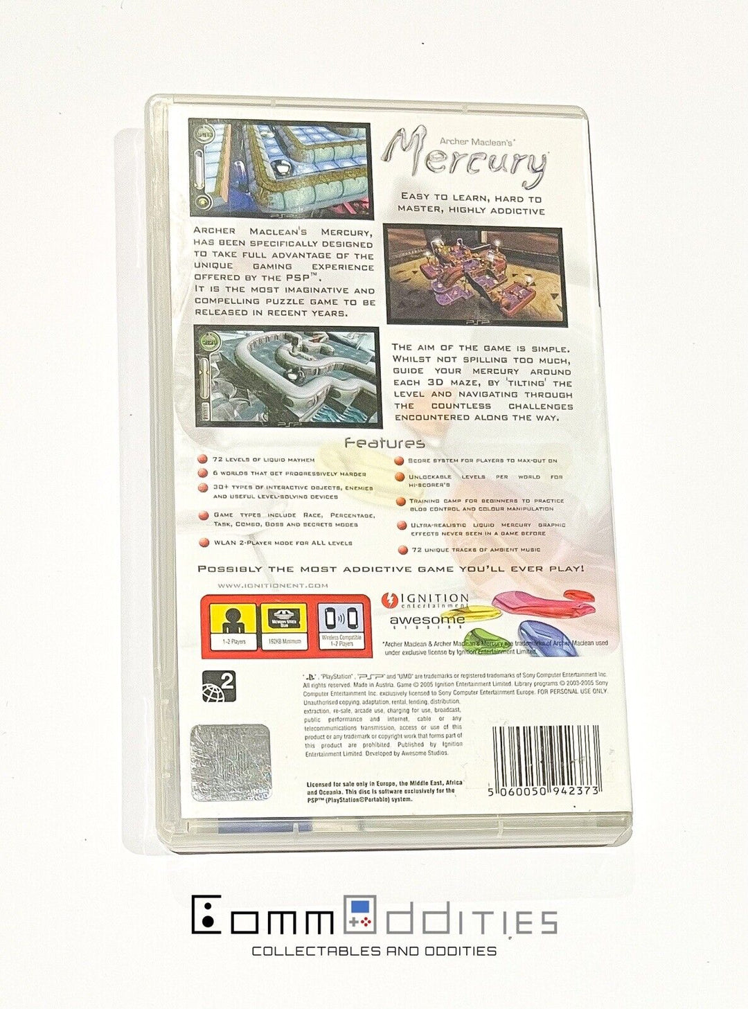 Archer Maclean's: Mercury - Sony PSP Game - FREE POST!