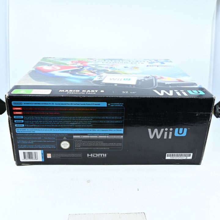 Black - Nintendo Wii U Boxed Console + Mario Kart 8 Game - PAL - FREE POST!