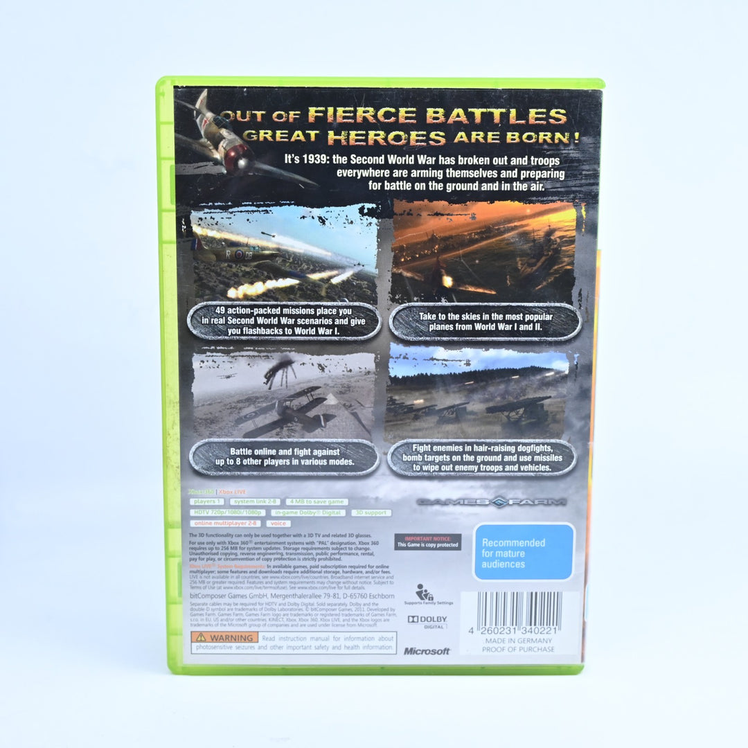 Air Conflicts Secret Wars - Xbox 360 Game + Manual - PAL - MINT DISC!