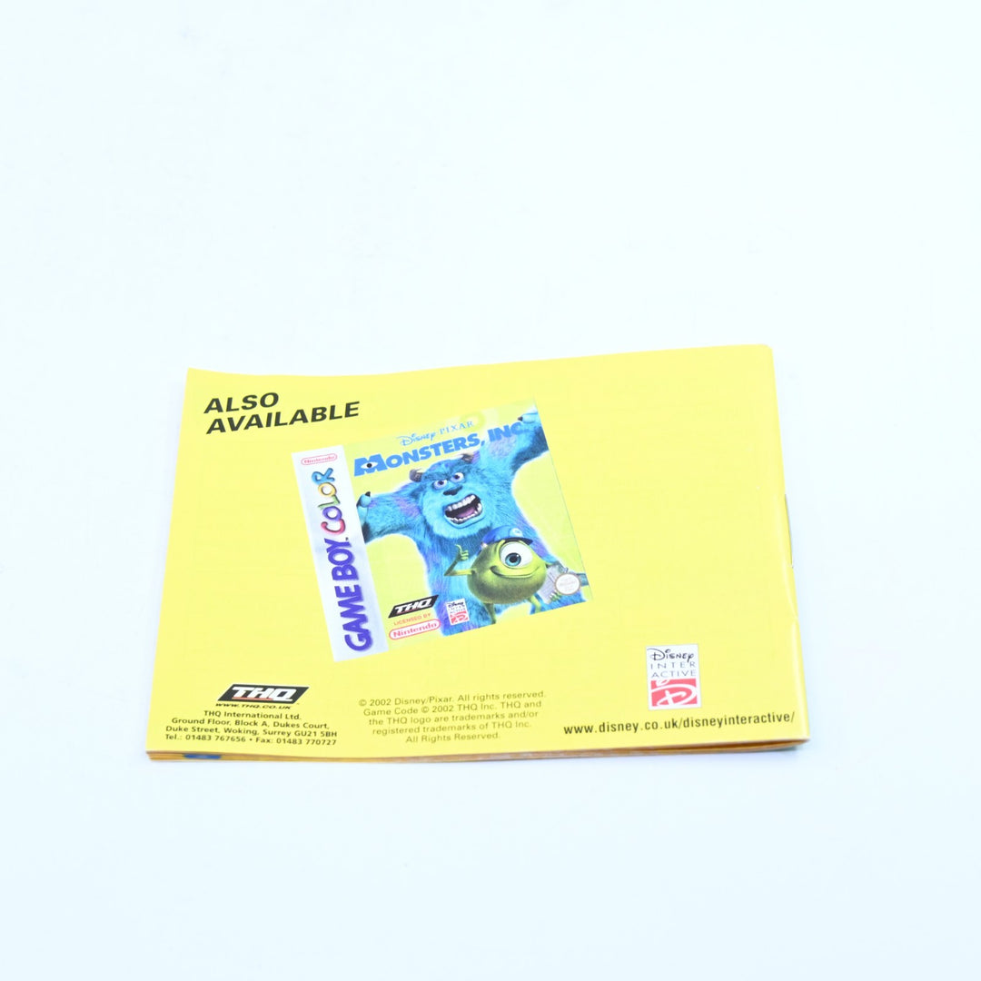 Monsters, Inc. - Nintendo Gameboy Advance / GBA Boxed Game - PAL - FREE POST!