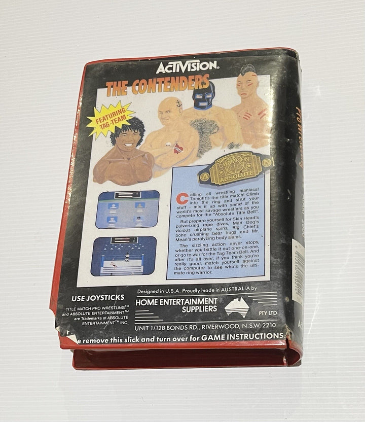 TITLE MATCH PRO WRESTLING - Atari 2600 Boxed Game - PAL - FREE POST!