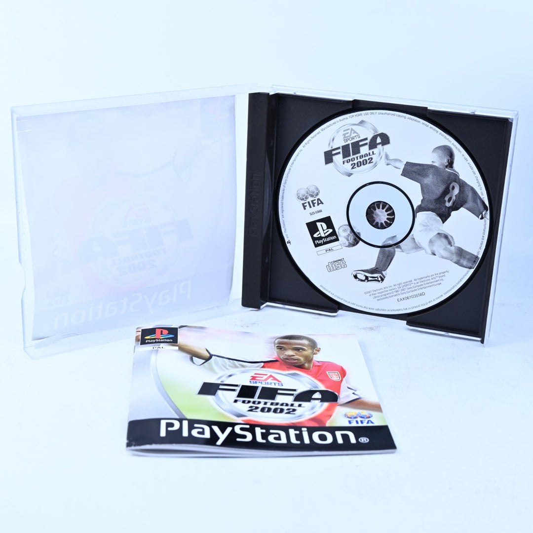 FIFA Football 2002 - Sony Playstation 1 / PS1 Game + Manual - PAL - MINT DISC!
