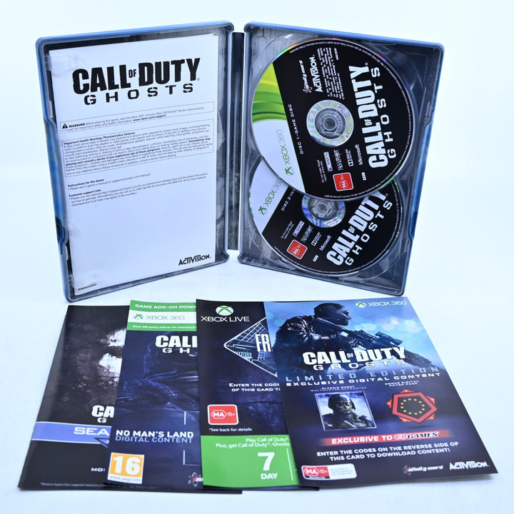 Call of Duty Ghosts Limited Edition - Xbox 360 Game + Manual + Steelbook - PAL