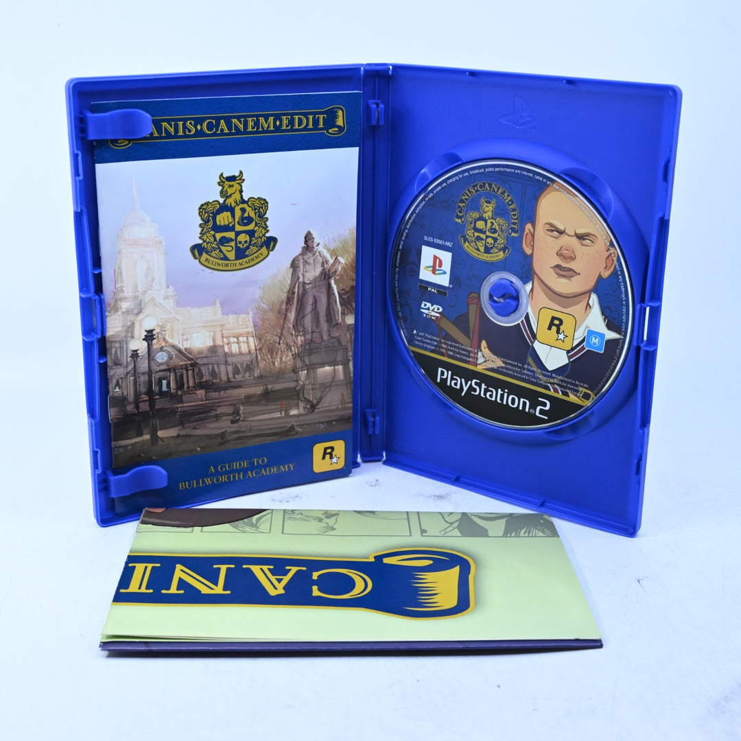 Canis Canem Edit - Bully - Sony Playstation 2 / PS2 Game + Manual + Map - PAL
