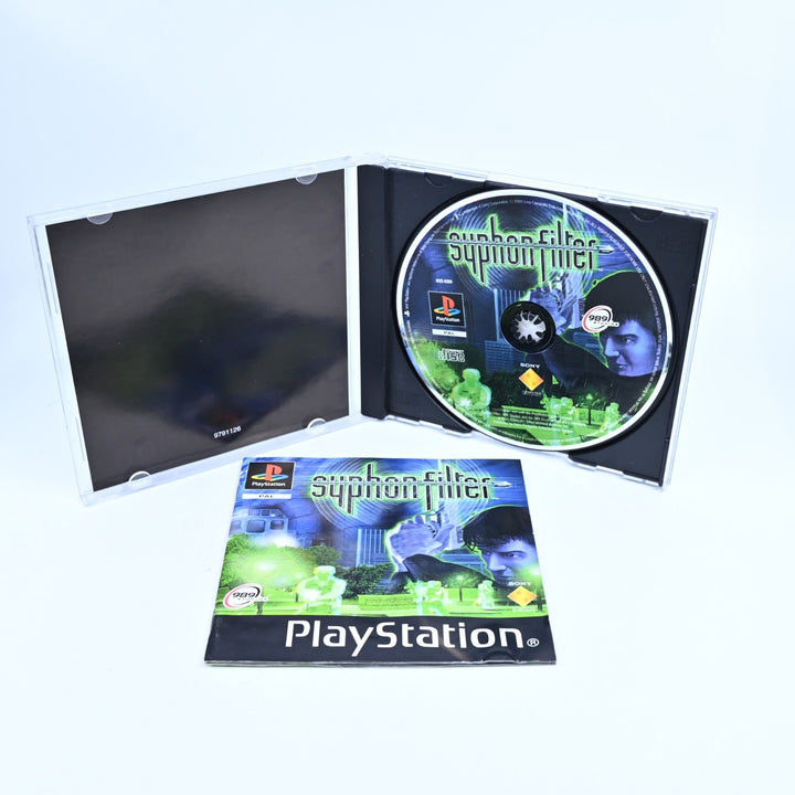 Syphon Filter - Sony Playstation 1 / PS1 Game + Manual - PAL - MINT DISC!