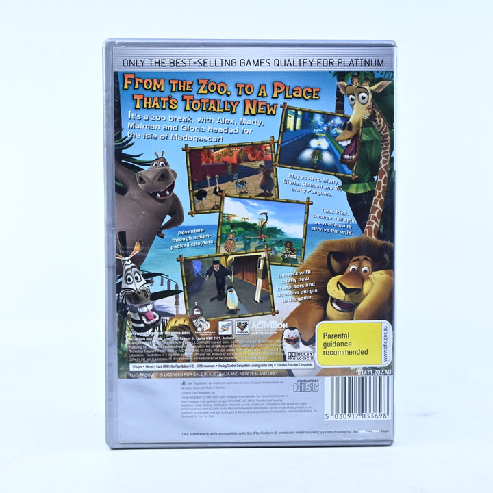 Madagascar - Sony Playstation 2 / PS2 Game + Manual - MINT DISC!