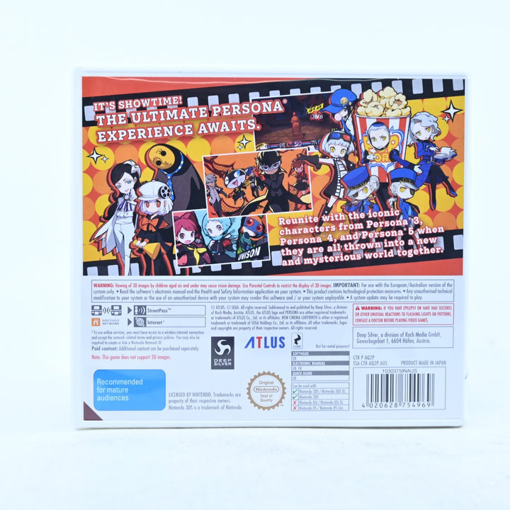 Persona Q2: New Cinema Labyrinth - Nintendo 3DS Game - PAL + Manual