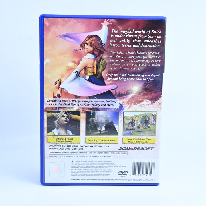 Final Fantasy X - Sony Playstation 2 / PS2 Game + Manual + DVD - PAL